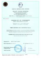 Сертификат ISO 9001:2008 на английском языке